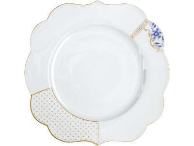 Prato jantar Flowers Royal White Pip 